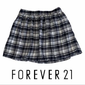 NWOT Forever 21 | Plaid Skirt Black & White